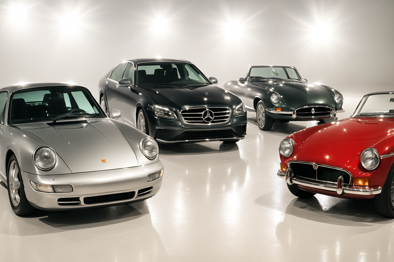 Poster European Legends cars